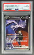 Rocket's Mewtwo ex #237 – PSA 10