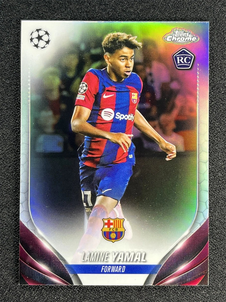 Lamine Yamal #64 Rookie – 2023-24 Topps Chrome UEFA Club Competitions
